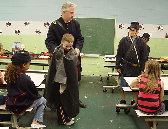 A civil war raincoat.