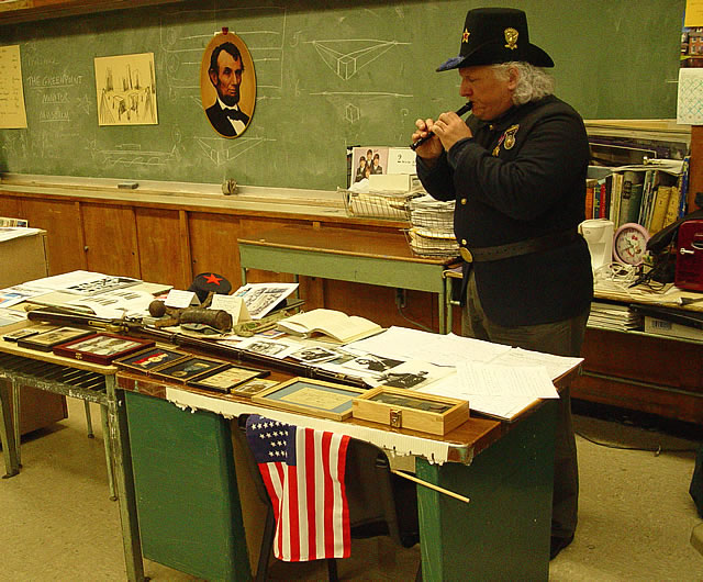 Arthur's and his piccolo recorder playing a marching tune. 