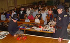 The fire engine in action. (77kb)