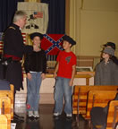 PS 110 recruits with sailor hats. (93kb)