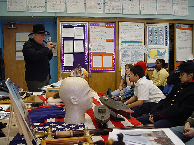 Arthur plays a Civil War march.