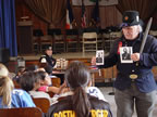 Arthur introduces two Civil War soldiers to the class. (75kb)