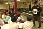 Arthur introduces the class to his Great Grandfather who fought in the Civil War. (81kb)