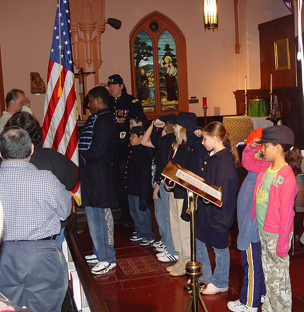 The Pledge of Allegiance to the Flag.