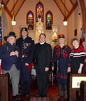 THANK YOU Father Robert Picken for opening the doors of the Church of the Ascension to this event.  Thank you Karen Olszewski for your hard work in preparing for the event.  Thank you to both Karen and Arthur Kirmss for the musical entertainment. (78kb)