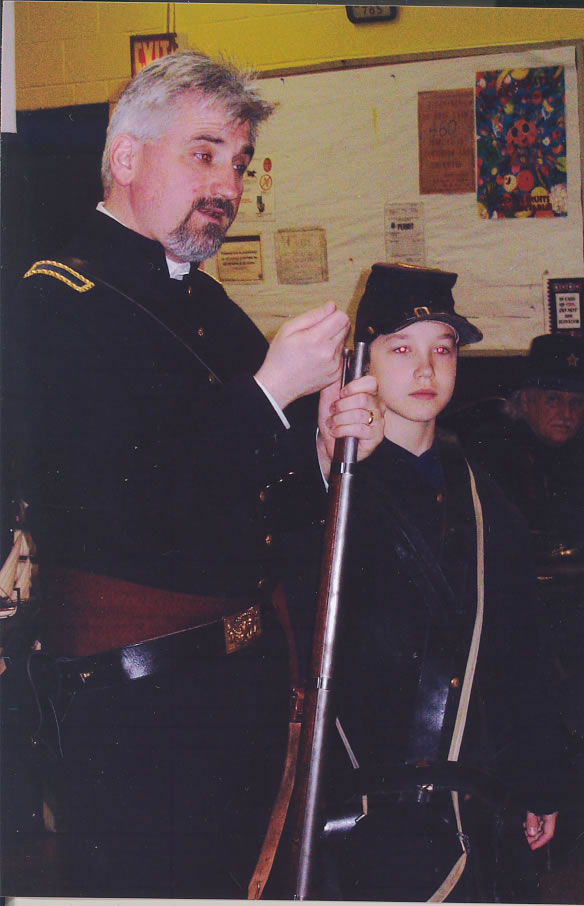 This recruit is almost ready for action.