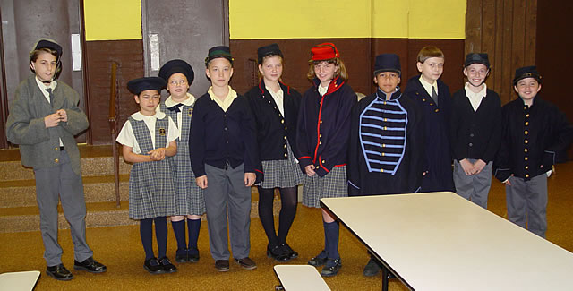 All the recuits are almost ready.  We found another Confederate soldier  in the class.