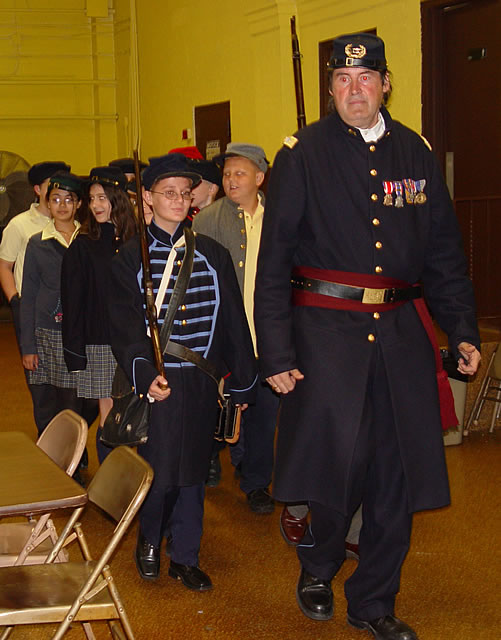 Marching is an important drill.