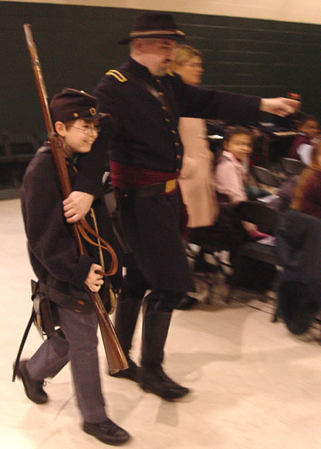 A recruit ready for action.