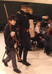 A recruit ready for action. (51kb)