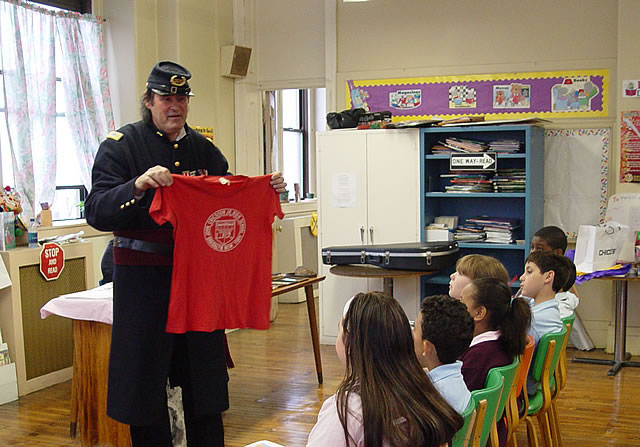 George is a graudaute of JHS 126 - John Ericsson School.  This was his t-shirt.