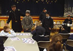 We found a Confederate soldier in a gray uniform in the class. (74kb)